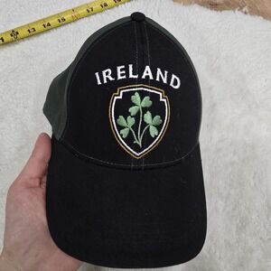 Lansdowne Ireland Shamrock Baseball Cap Hat Black & Green Adjustable Adult
